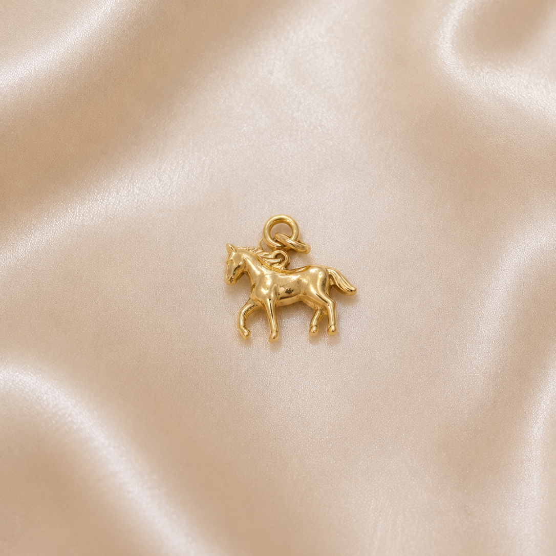 19.2K Portuguese Gold | Galloping Horse Charm
