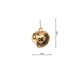 19.2K Portuguese Gold Heart Charm Lca. De Padrinho Godfather Large Front