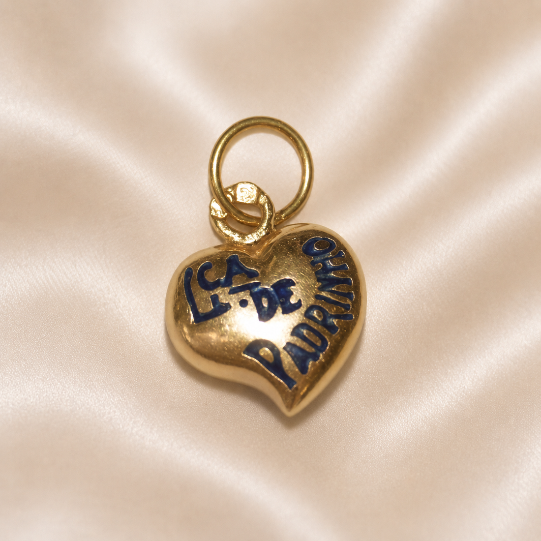 19.2K Portuguese Gold | Heart Lca.De Padrinho (Godfather) Charm