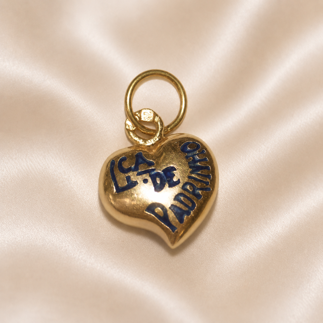 19.2K Portuguese Gold | Heart Lca.De Padrinho (Godfather) Charm