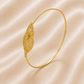 19.2K Portuguese Gold | Heart Of Vienna Bangle Bracelet side view
