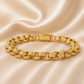 19.2K Portuguese Gold | Interlocking Rings Bracelet