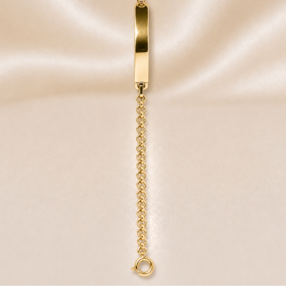 19.2K Portuguese Gold | Kids Freeze 3mm Bracelet
