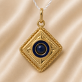 19.2K Portuguese Gold | Lapis Pendant