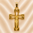 19.2K Portuguese Gold | Large Detailed Cross with Jesus Pendant