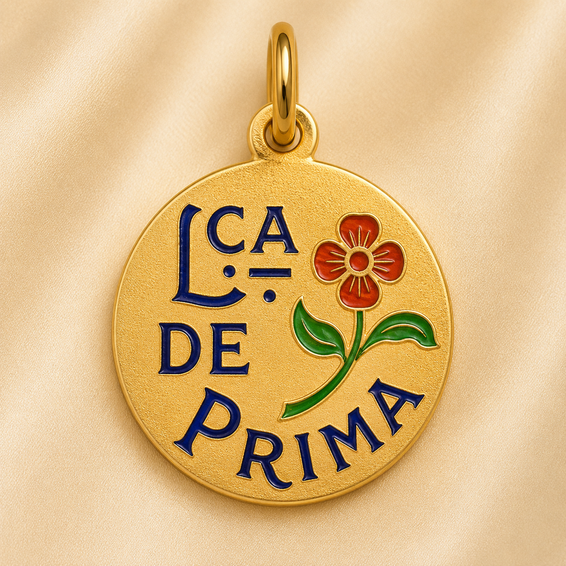 19.2K Portuguese Gold | Large Lca De Prima (Cousin) Charm