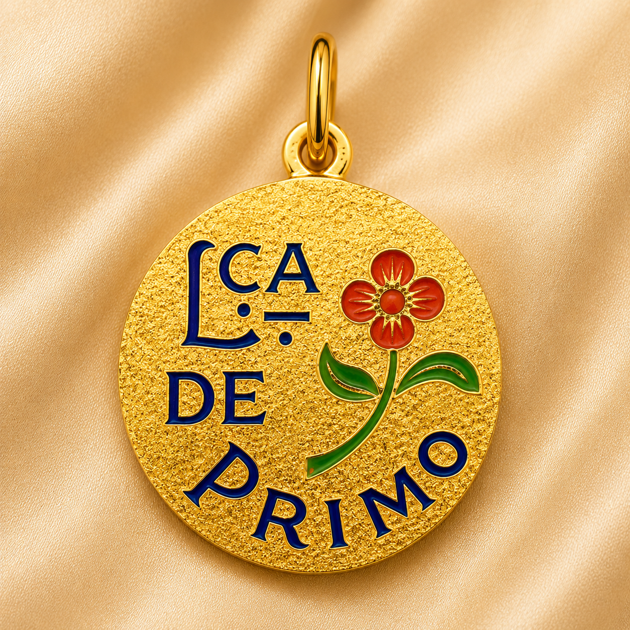 19.2K Portuguese Gold | Large Lca De Primo (cousin) Charm