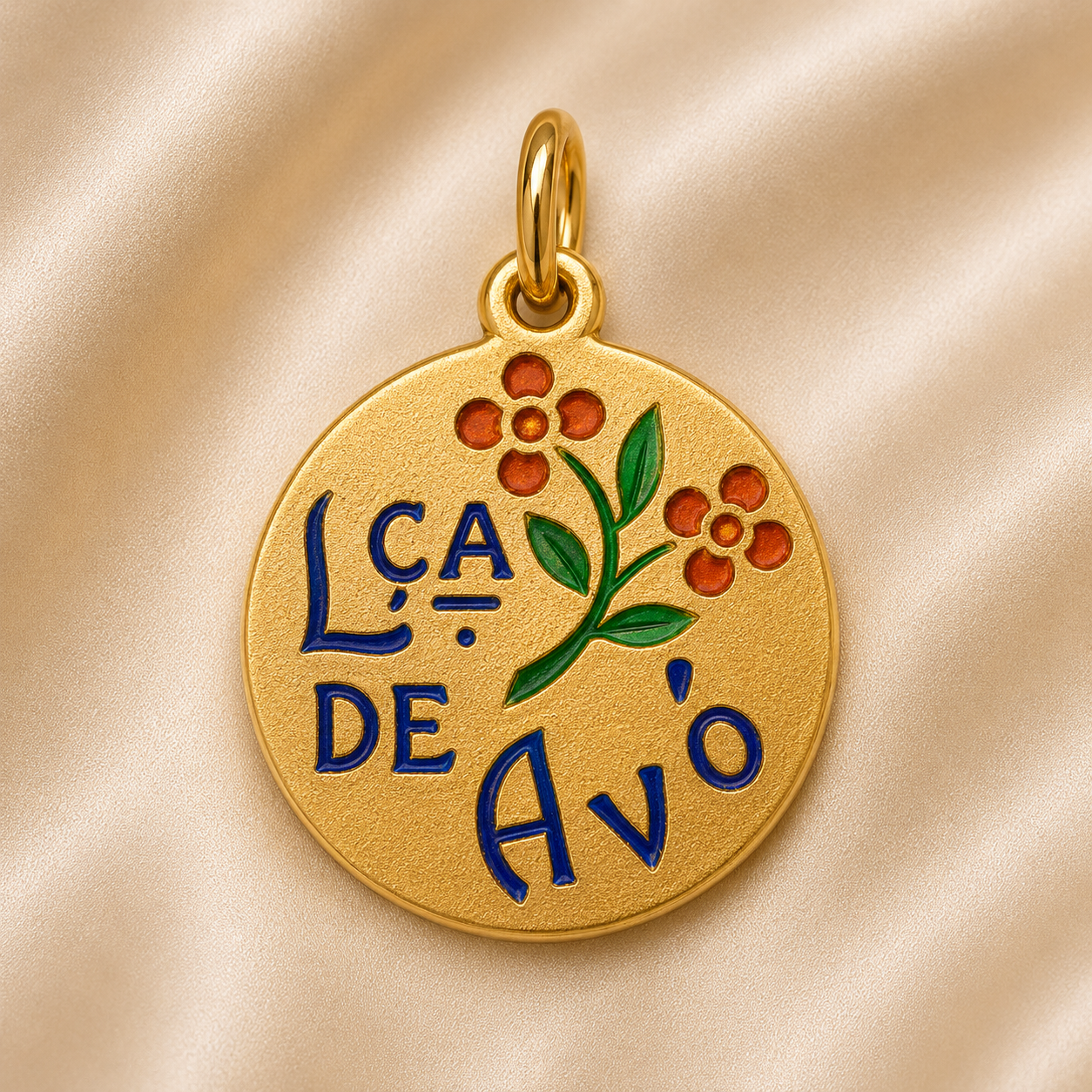19.2K Portuguese Gold | Large Lca de Avo ( Grandmother ) Charms round 