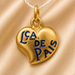 19.2K Portuguese Gold| Lca. de Pais Heart ( parents ) Charm