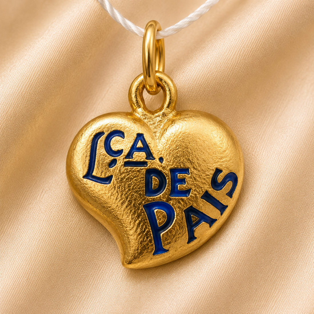 19.2K Portuguese Gold| Lca. de Pais Heart ( parents ) Charm