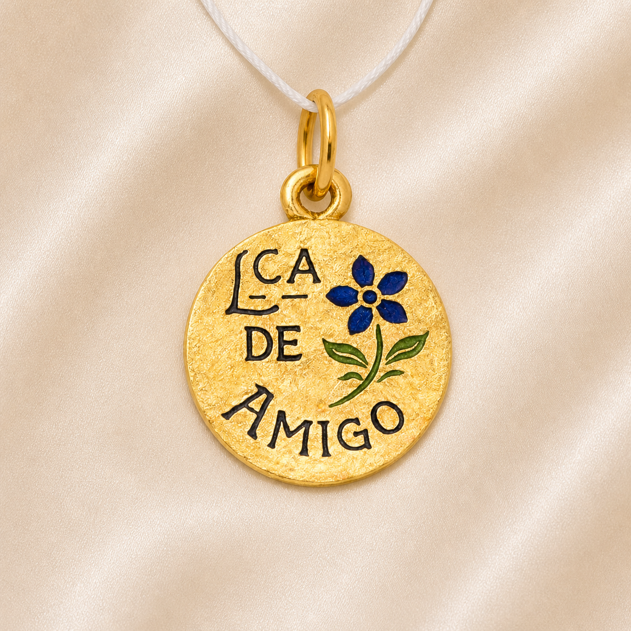 19.2K Portuguese Gold | Lca De Amigo ( Friend ) Charm