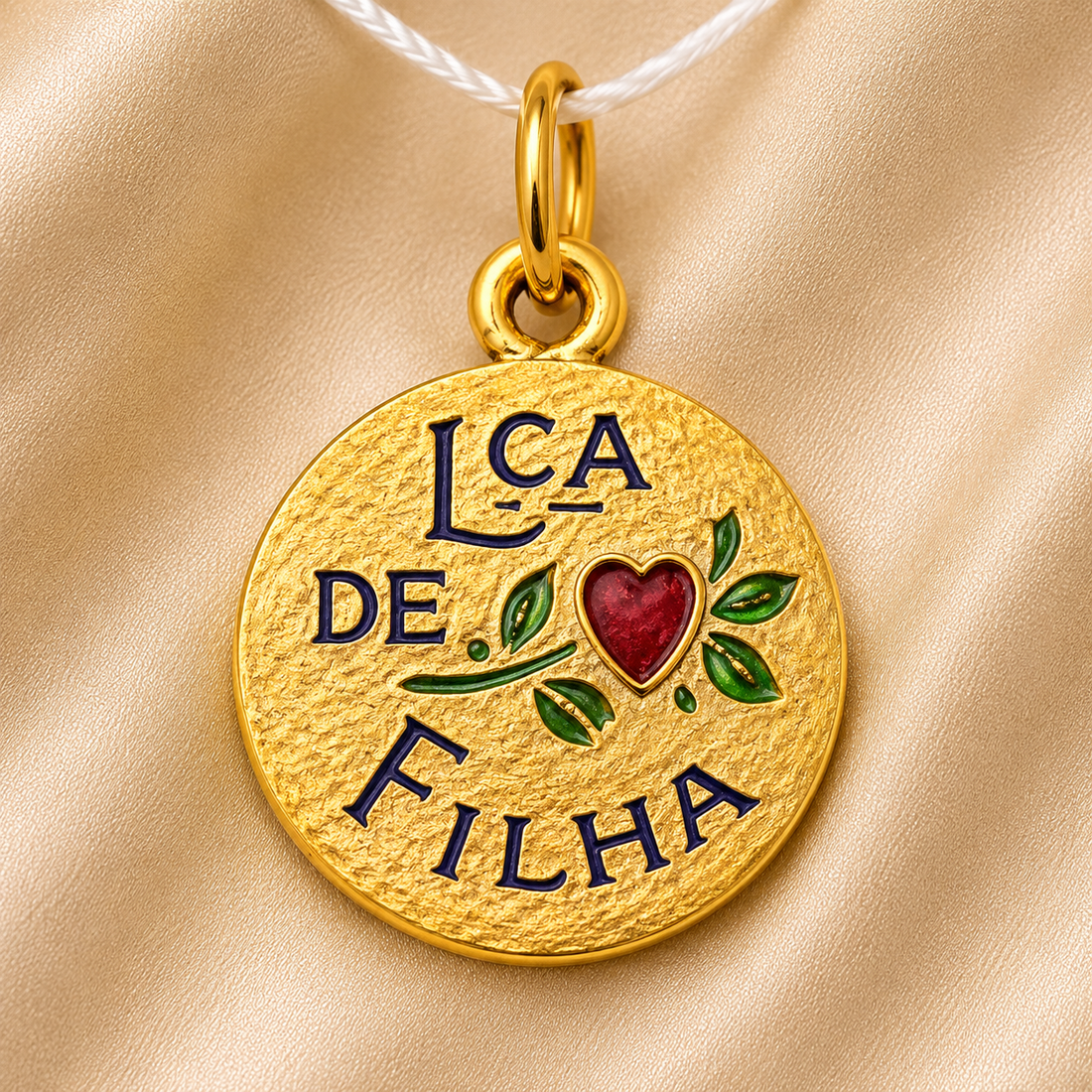 19.2K Portuguese Gold |  Lca De Filha (Daughter) Charm