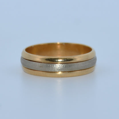 19.2K Portuguese Gold | Milgrain Wirebrush Wedding Bands