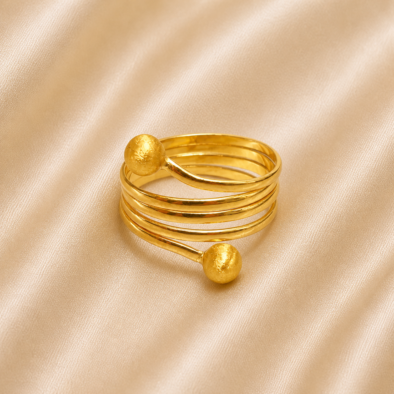 19.2K Portuguese Gold | Multi-Band Wrap Ring