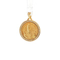 19.2K Portuguese Gold | N. Senhora De Fatima CZ Charm Pendant (Our Lady of Fatima)