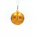 19.2K Portuguese Gold | Nossa Senhora de Fátima Round Pendant (Our Lady of Fátima)