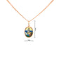 19.2K Portuguese Gold Nossa Senhora do Rosário da Fátima Our Lady of the Rosary of Fatima Plain Bezel Pendant Measurements 