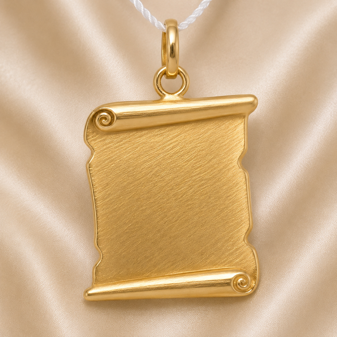 19.2K Portuguese Gold | Open Scroll Pendant