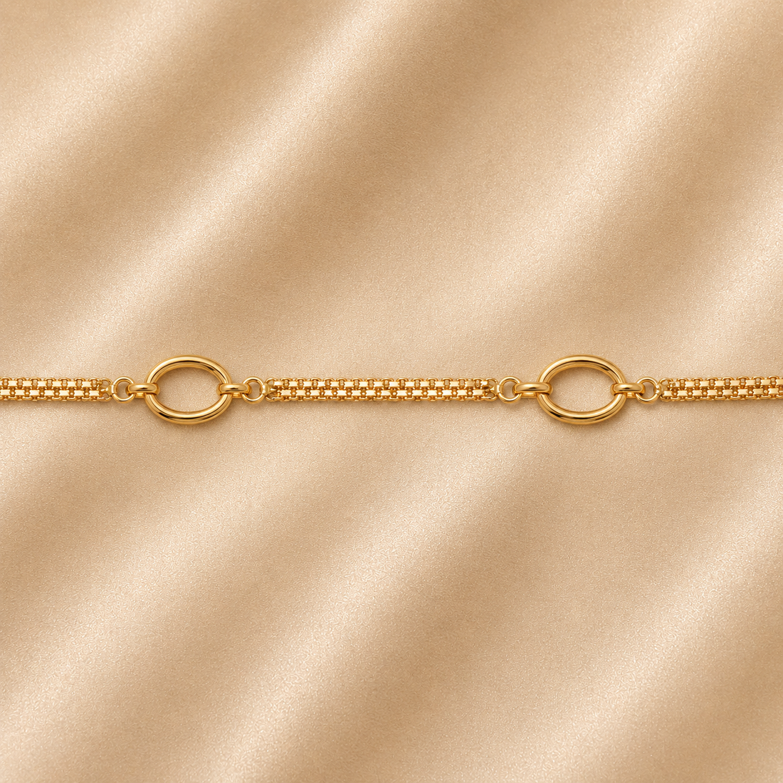 19.2K Portuguese Gold | Oval Link Bracelet