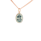 back 19.2K Portuguese Gold Plain Bezel Senhora da Conceição Our Lady of the Conception Pendant
