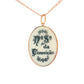 19.2K Portuguese Gold  Plain Bezel Senhora da Conceição Our Lady of the Conception Medium Pendant back