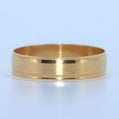 19.2K Portuguese Gold | Plain Milgrain Wedding Band