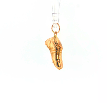 19.2K Portuguese Gold | Plain Soccer Cleat Charm