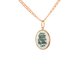 19.2K Portuguese Gold | Porcelain Plain Bezel Santo Cristo (Saint Christ) Pendant enamel