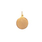 19.2K Portuguese Gold Round Amor De Mae Mother Charms Large Back