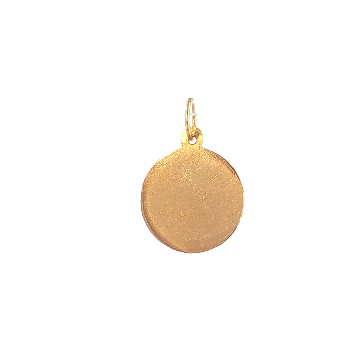 19.2K Portuguese Gold Round Amor De Mae Mother Charms Large Back