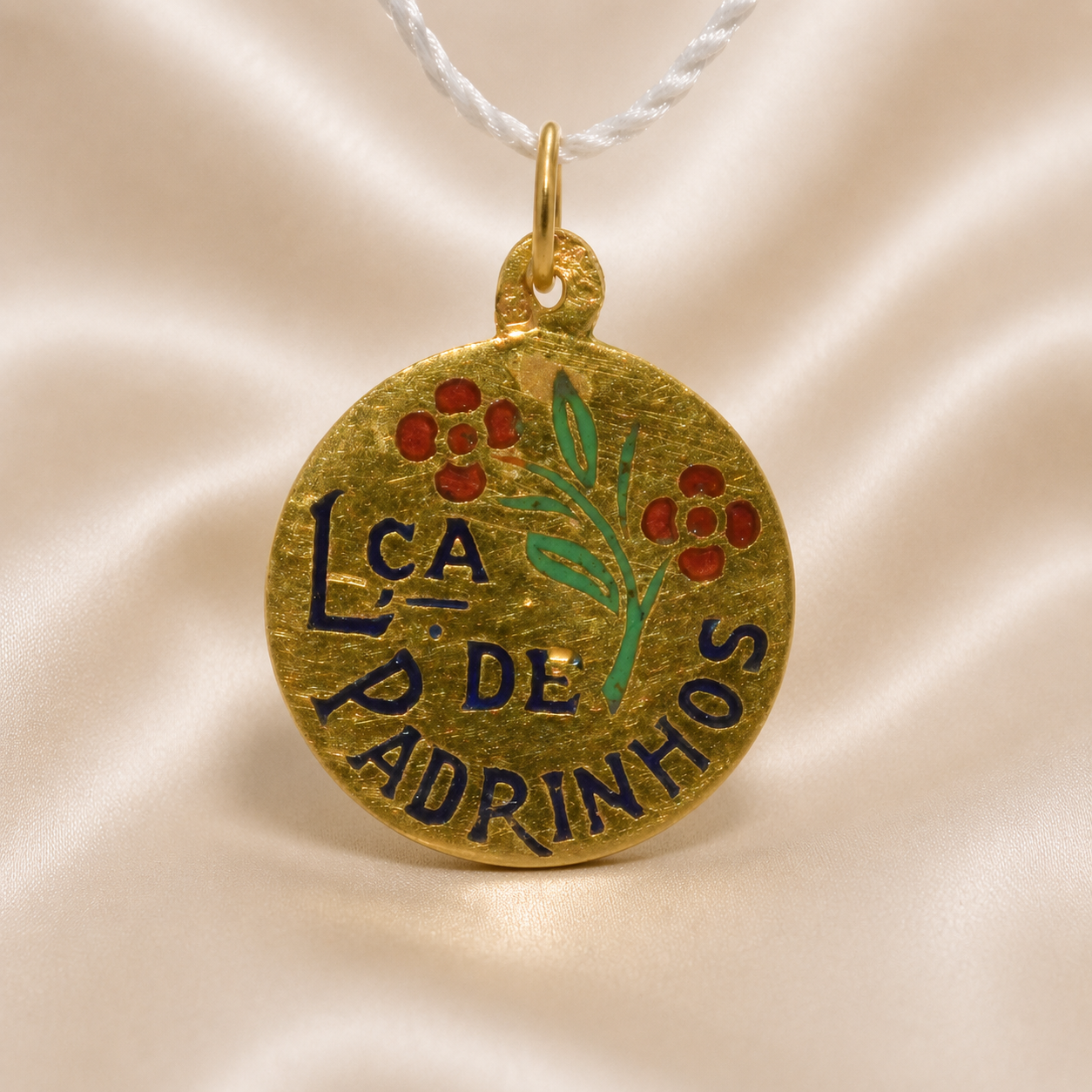 19.2K Portuguese Gold | Round Lca. De Padrinhos (Godparents) Charms