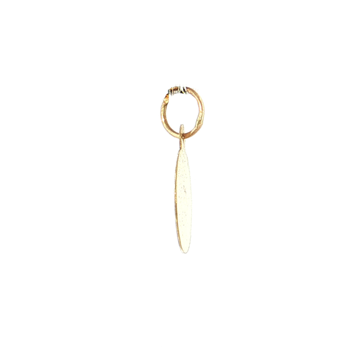 19.2K Portuguese Gold | Round Lca De Filha Daughter Charm Small Side