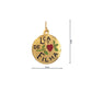 19.2K Portuguese Gold Round Lca De Filha Daughter Charm Large Front