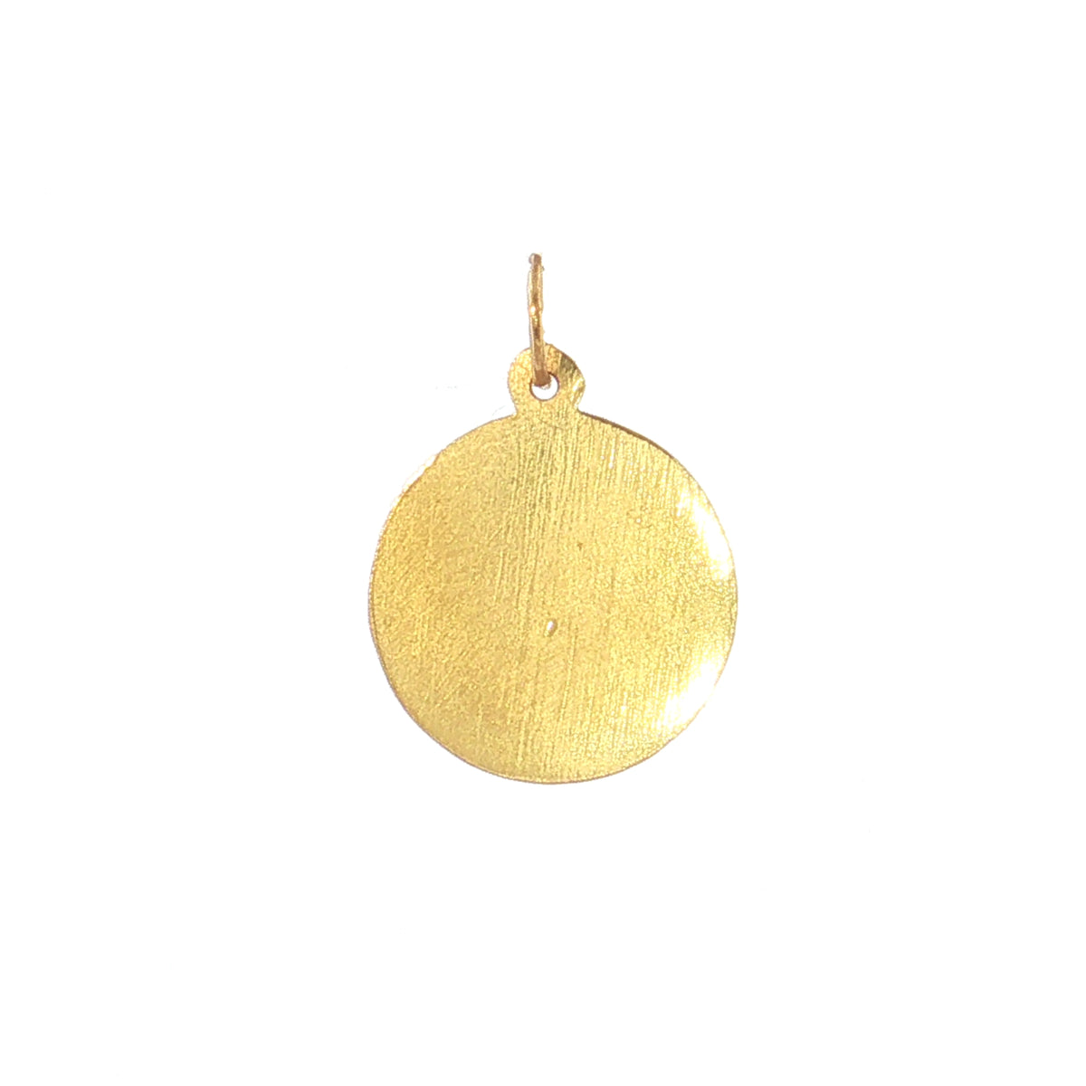 19.2K Portuguese Gold Round Lca De Filha (Daughter Charm Large Back