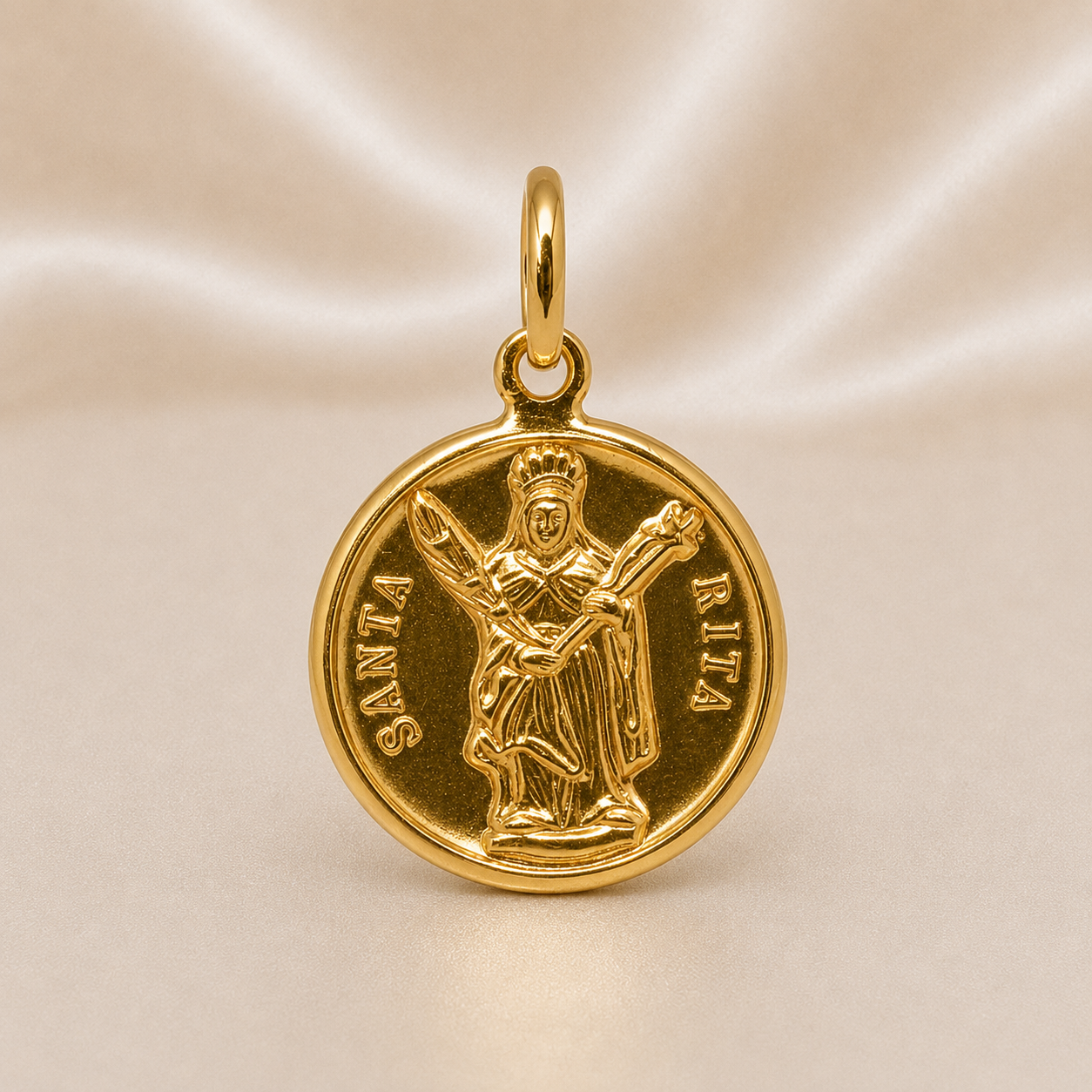19.2K Portuguese Gold | Santa Rita Pendant