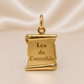 19.2K Portuguese Gold | Scroll Lca De Comunhao Pendant