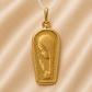 19.2K Portuguese Gold | Silhouette Virgin Mary Praying Pendant