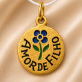19.2K Portuguese Gold | Small Amor de Filho Charm