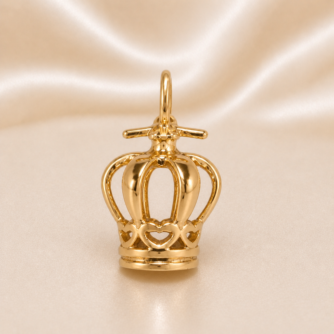 19.2K Portuguese Gold | Small Holy Ghost Crown Charm ( Coroa do Espírito Santo )