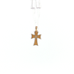 19.2K Portuguese Gold | Small Two-Tone Gold Cross-in-Cross Religious Charm/Pendant
