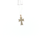 19.2K Portuguese Gold | Small Two Tone Cross in Cross Charm Pendant Back View