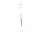 19.2K Portuguese Gold | Small Two Tone Cross in Cross Charm Pendant Side View