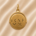 19.2K Portuguese Gold | Spinning Love Pendant