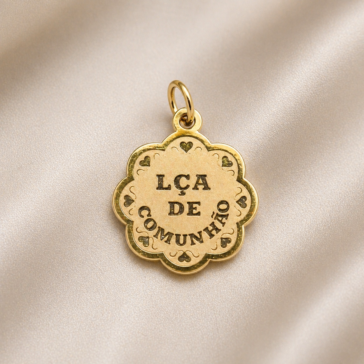 19.2K Portuguese Gold | Starburst Lca De Comunhao ( Communion ) 