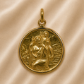 19.2K Portuguese Gold | Vintage St. Christopher Pendant