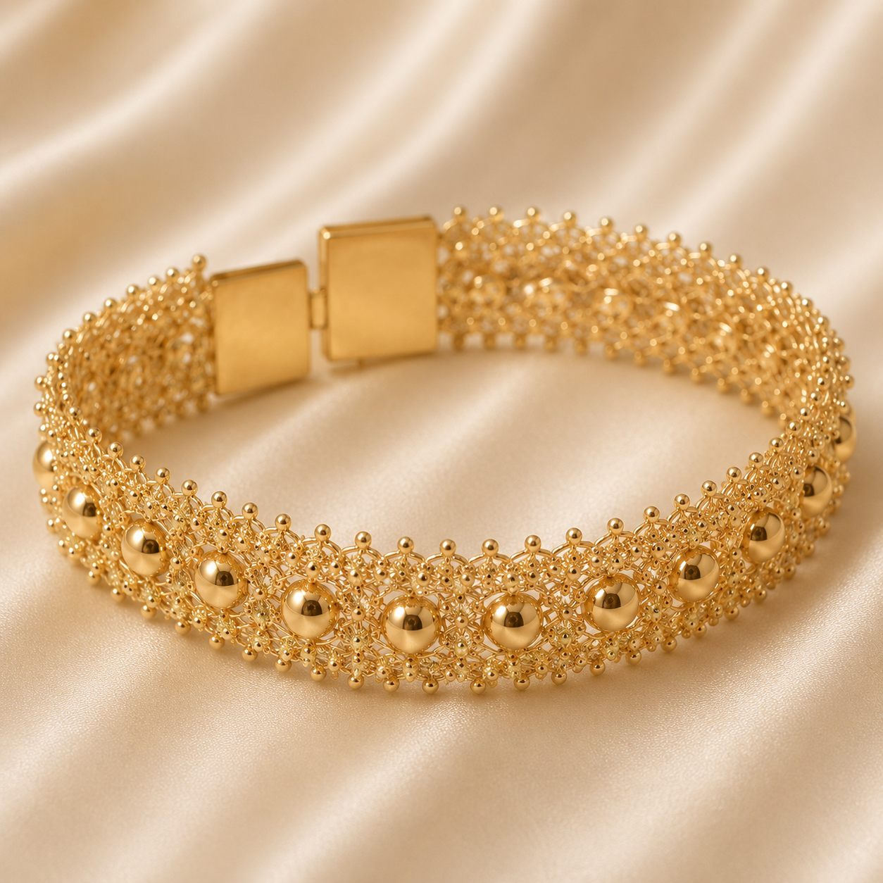 19.2K Portuguese Gold | Vintage Weave Bracelet