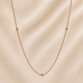 19.2K Portuguese Gold | YG Dainty Ball Necklace