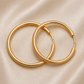 19.2K Portuguese Gold | YG Etched Design 5MM Gold Hoops
