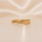 19.2K Portuguese Gold | signet unisex Gold Scroll Detail Ring