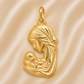 19.2k Portuguese Gold | Virgin Mary Pendant